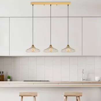 Opviq, DEPAY- DEPAYFLG, блестящее золото, люстра, 142 x 36 x 120 см, металлический корпус