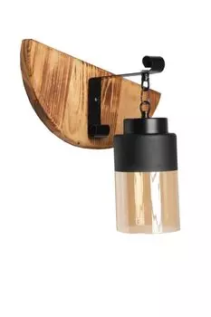 Opviq, Derin- Derin yank caml aplikLUN, Черный, Коричневый, настенные светильники, деревянный корпус