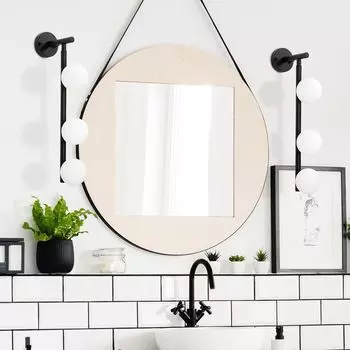 Opviq, Domino- Domino FLG, черный, настенные светильники, 10 x 24 см, металлический корпус