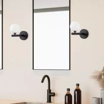 Opviq, Domino- Domino FLG, черный, настенные светильники, 10 x 22 x 17 см, металлический корпус