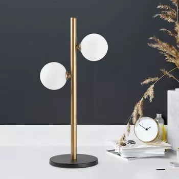 Opviq, Domino- Domino FLG, винтаж, настольные лампы, 26 x 18 x 52 см, металлический корпус