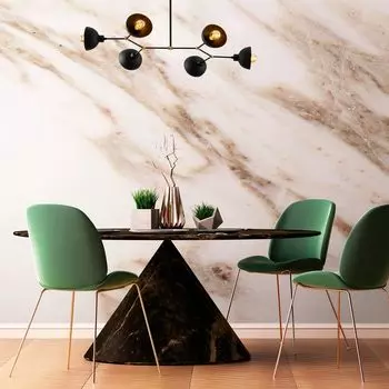 Opviq, Dram- Dram OPV, черный, люстра, 102 x 52 см, СТАЛЬНОЙ КОРПУС