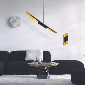 Opviq, Efsun- Эфсун ШН, черный, люстра, 100 х 8 см, корпус металлический