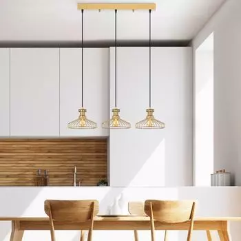 Opviq, EVENTS- EVENTSFLG, блестящее золото, люстра, 96 x 23 x 129 см, металлический корпус