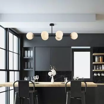 Opviq, Fazli- Fazli FLG, черный, люстра, 110 х 40 х 35 см, корпус металл