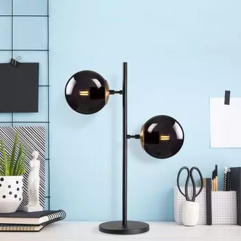 Opviq, Fazli- Fazli FLG, черный, настольные лампы, 25 х 18 х 57 см, металлический корпус