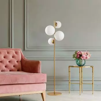 Opviq, Fazli- Fazli FLG, черный, торшеры, 33 х 33 х 162 см, металлический корпус