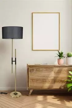 Opviq, Felix- Felix Eskitme Lambader Silindir Hasr Siyah AbajurluLUN, Черный, торшеры, металлический корпус