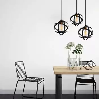 Opviq, Gezegen- Gezegen CTN, черный, люстра, 89 x 25 см, СТАЛЬНОЙ КОРПУС