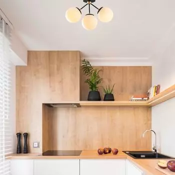 Opviq, Gondol- Gondol OPV, белый, черный, люстра, 44 х 15 см, корпус металлический