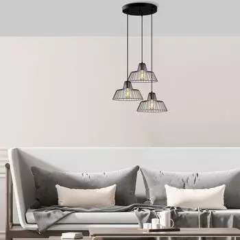 Opviq, HAKCU- HAKCUFLG, черный, люстра, 55 x 55 x 116 см, металлический корпус