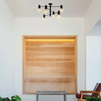 Opviq, Hexa- Hexa OPV, черный, люстра, 61 x 61 см, металлический корпус