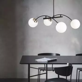 Opviq, Hilal- Hilal OPV, черный,белый, люстра, 85 х 80 см, корпус металлический