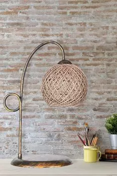 Opviq, HM157- HM157HMY, коричневый, настольные лампы, металлический корпус