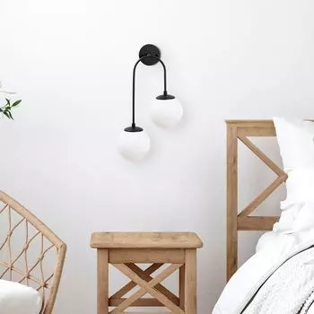 Opviq, Jewel- Jewel FLG, черный, настенные светильники, 30 x 24 см, металлический корпус