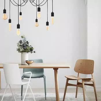 Opviq, Kabluni- Kabluni NTD, черный, люстра, 156 х 156 см, металлический корпус