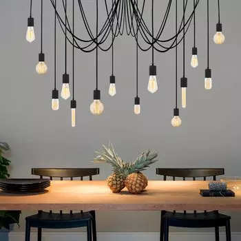 Opviq, Kabluni- Kabluni NTD, черный, люстра, 216 x 216 см, металлический корпус