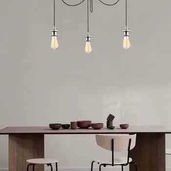 Opviq, Kabluni- Kabluni NTD, хром, люстра, 96 х 6 см, корпус металл, серебро