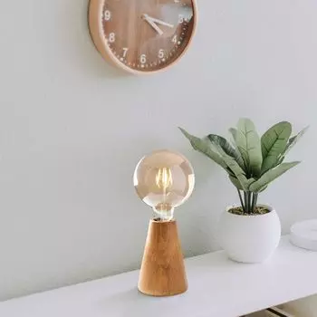 Opviq, Kavuk- Kavuk OPV, деревянный, настольные лампы, 10 х 10 см, корпус из граба, коричневый