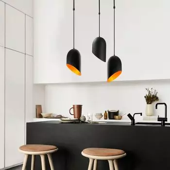 Opviq, Kesik- Кесик ОПВ, черный, золото, люстра, металлический корпус