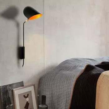 Opviq, Kesik- Kesik OPV, черный, золотой, настенные светильники, 12 х 35 см, СТАЛЬНОЙ КОРПУС