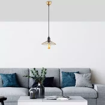 Opviq, KILA- KILAFLG, блестящий, золото, люстра, 25 x 25 x 114 см, металлический корпус