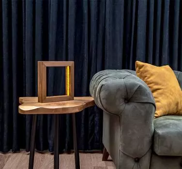 Opviq, KN09- KN09LST, коричневый, настольные лампы, 25 х 25 х 5 см, 100% ель (3 х 5 см)