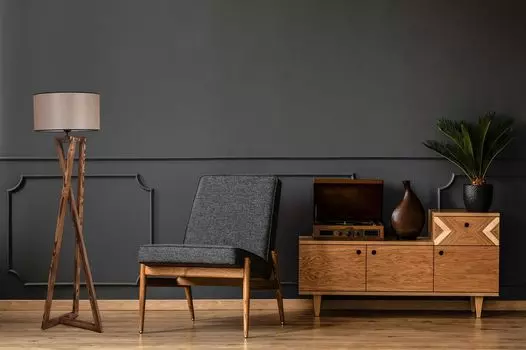 Opviq, Maka- Maka Yank Ahap Lambader Silindir Koyu Hasr AbajurluLUN, коричневый, торшеры, корпус елки