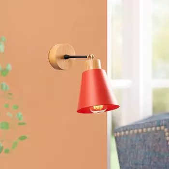 Opviq, Манавгат- Манавгат НОР, красный, настенные светильники, металлический корпус