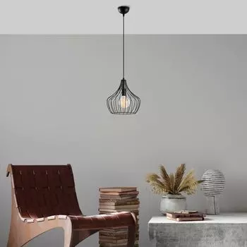 Opviq, Mezopotamya- Mezopotamya NOR, Черный, люстра, металлический корпус