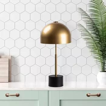 Opviq, Mixed- Mixed FLG, черный, настольные лампы, 26 x 26 x 53 см, металлический корпус