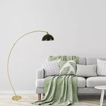 Opviq, Msra- Msra Eskitme Lambader Retro 3 BalklLUN, Золотой, Черный, торшеры, металлический корпус