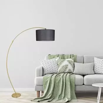 Opviq, Msra- Msra Eskitme Lambader Silindir Hasr Siyah AbajurluLUN, Черный, Торшеры, Металлический корпус