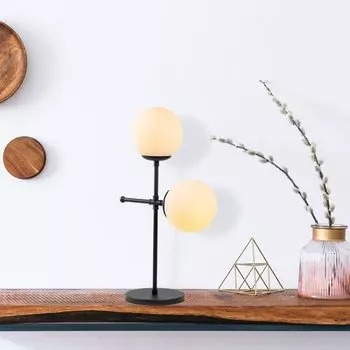 Opviq, Mudoni- MudoniNTD, черный, настольная лампа, 15 х 30 см, металлический корпус