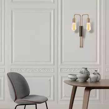 Opviq, Mum-Mum OPV, античный, черный, настенный светильник, 25 х 20 см, металлический корпус