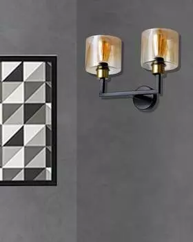 Opviq, Napoli- Napoli 2 Li Aplik EskitmeLUN, винтаж, настенные светильники, 35 x 20 x 26 см, металлический корпус