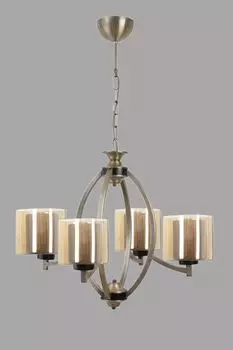 Opviq, Paul- Paul 4 l eskitme avize bal camlLUN, винтаж, люстра, металлический корпус