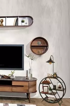 Opviq, Plton- Plton Ceviz Lambader Metal BalklLUN, цвет орех, торшеры, 90 х 28 см, металлический корпус