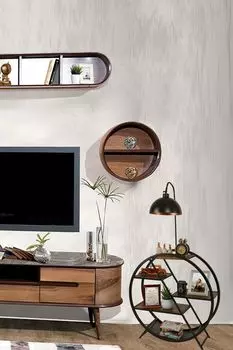 Opviq, Plton- Plton Ceviz Lambader Retro 3 BalklLUN, цвет орех, торшеры, 90 х 28 см, металлический корпус