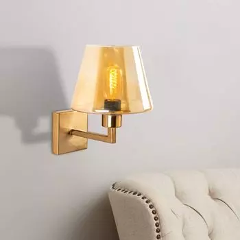 Opviq, профиль-профиль OPV, антик, мед, бра, 19 х 24 см, корпус металл, желтый