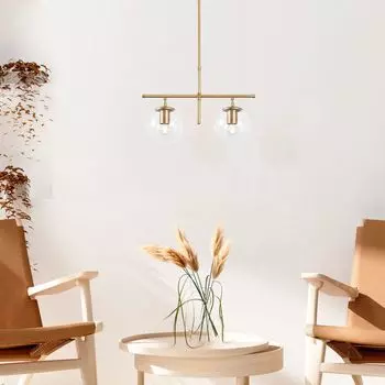 Opviq, Roe-Roe CTN, блестящее золото, люстра, 52 x 15 x 36–76 см, металлический корпус