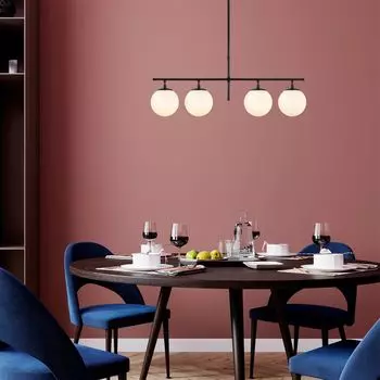 Opviq, Roe- Roe CTN, черный, люстра, 81 х 15 х 36-76 см, металлический корпус