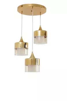 Opviq, Sahra 3 L Tepsili Gold Bal Caml Sarkt, подсвечник, золото, 30 x 30 x 70 см