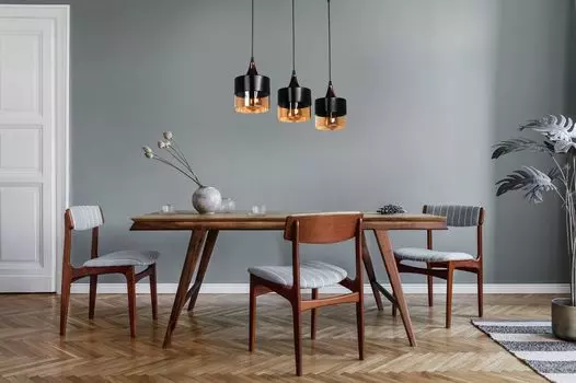 Opviq, Sahra- Sahra 3 L Sral Sarkt SiyahLUN, Черный, люстра, 16 x 16 x 55 см, металлический корпус