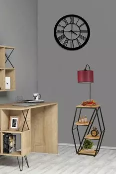 Opviq, Sembol- Sembol Yank Lambader Silindir Hasr Bordo AbajurluLUN, Бордовый, Красный, торшеры, 38 x 25 см, металлический корпус