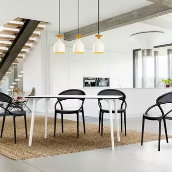 Opviq, Sivani- Sivani ABY, белый, золото, люстра, 67 х 17 см, СТАЛЬНОЙ КОРПУС