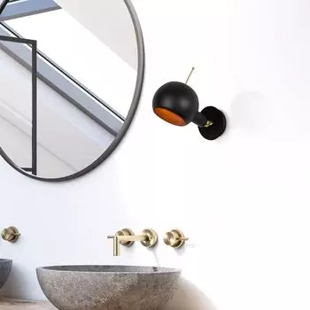 Opviq, Sivani- Sivani ABY, черный, медь, настенные светильники, 15 х 23 х 25 см, СТАЛЬНОЙ КОРПУС