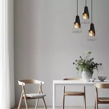 Opviq, Sivani- Sivani Tel ABY, Черный, люстра, металлический корпус