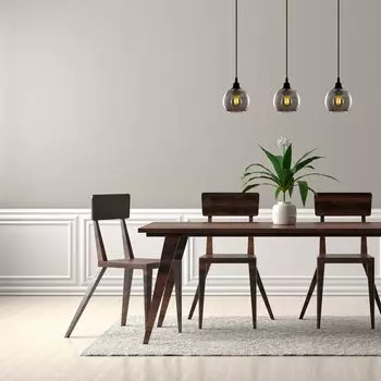 Opviq, Smoked- Копчёный OPV, дым, люстра, 65 х 65 см, корпус металл, серый