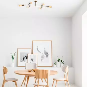 Opviq, Sparrow- Sparrow TTM, винтаж, люстра, 95 х 48 см, корпус металл